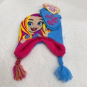 Girls Sunny Day Hat and Mitten Set
